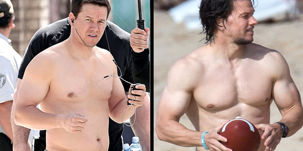 antes e depois Mark Wahlberg