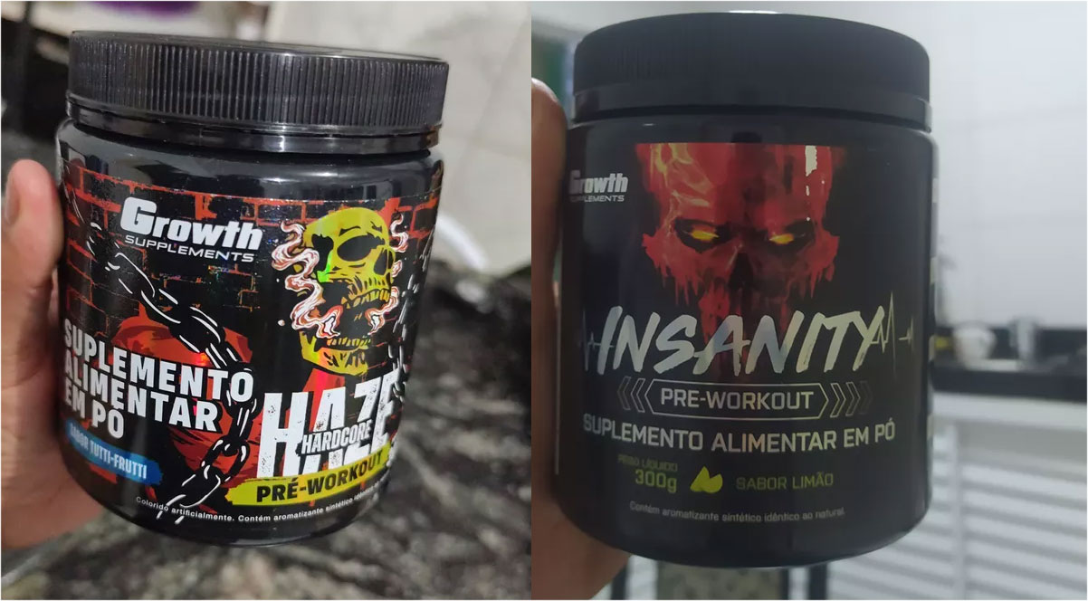 haze e insanity da Growth, lado a lado