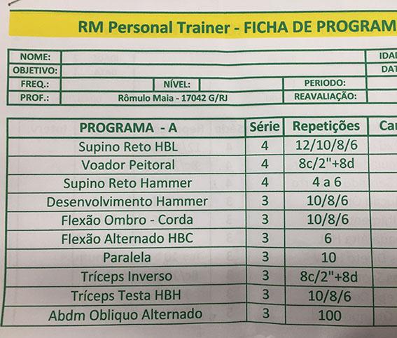 Avaliação treino ABC ajuda Treinamento Fórum Hipertrofia